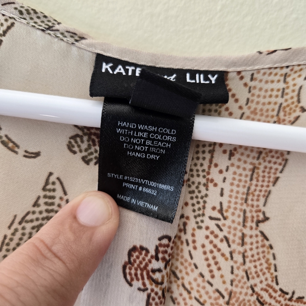 Kate And Lily Elegant Paisley Maxy Dress Size 4 Boho Style - Picture 5 of 5